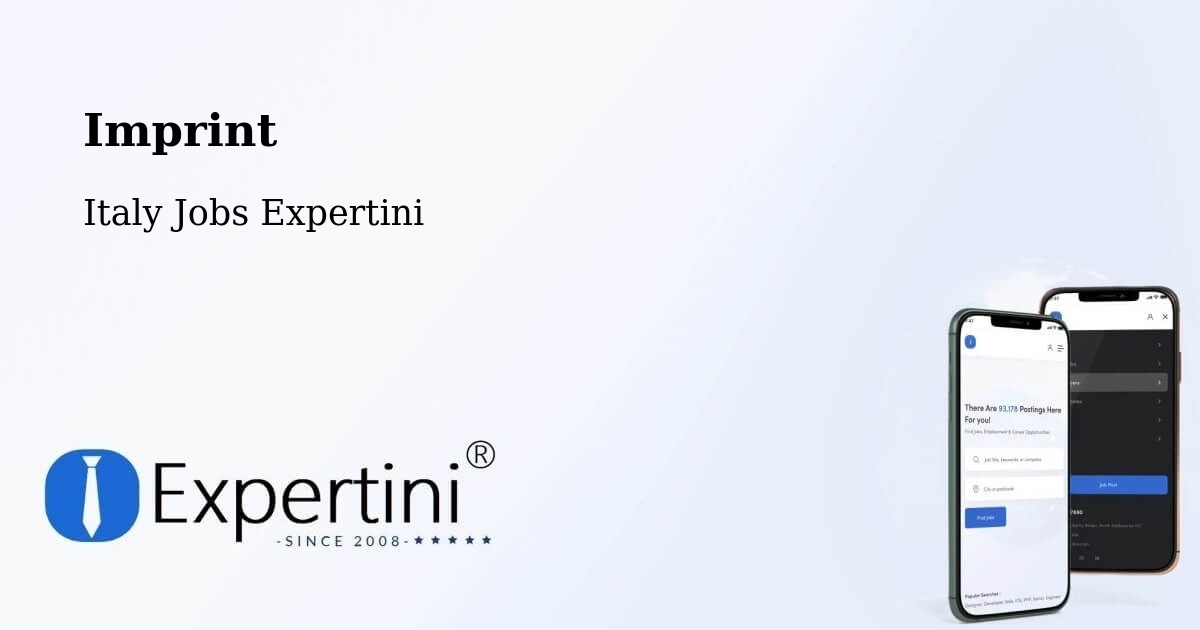 Imprint – Chiampo - Italy Jobs Expertini